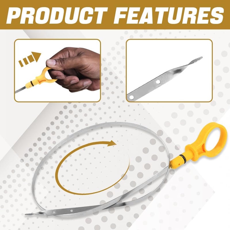 HEVLE Engine Oil Dipstick, Oil Dipstick Replacement, CJ5Z-6750-A Dip Atick for Checking Oil, Car Accessories Engine Oil Level Dipstick Fit for Ford Lincoln 2.0L Fluid Oil Stick - Image 3